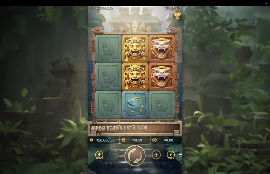 Ảnh bảng biểu tượng & tính năng game Incan Wonders (slot PG) chơi tại LC79