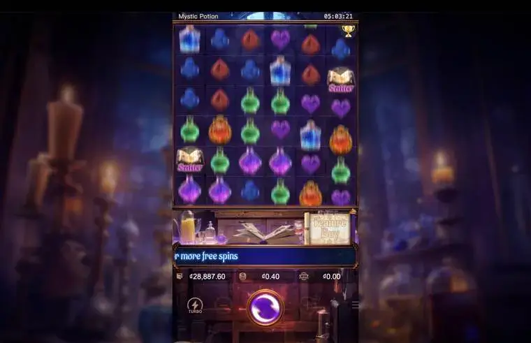 Ảnh màn hình gameplay game Mystic Potion (slot PG) chơi tại LC79