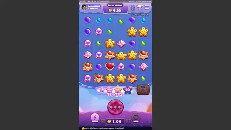 Ảnh màn hình gameplay game Sugar Blast Frenzy (Kingmidas #) (slot) chơi tại LC79